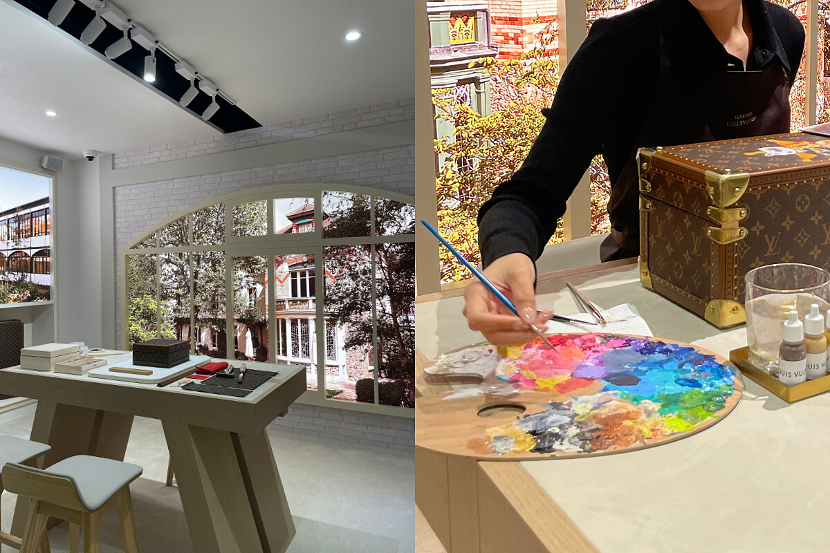 展覽現場並重現 Asni&egrave;res 工坊場景，現場並有畫師提供客訂服務。