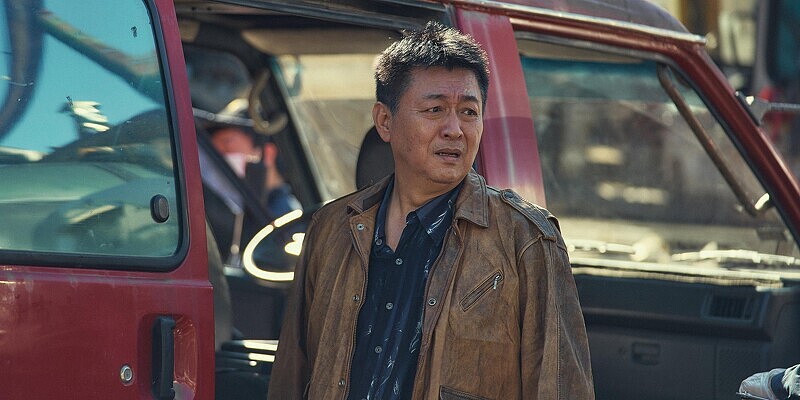 《模仿犯》林尚勇(右)與馬義男(左)來到秦怡君棄屍現場