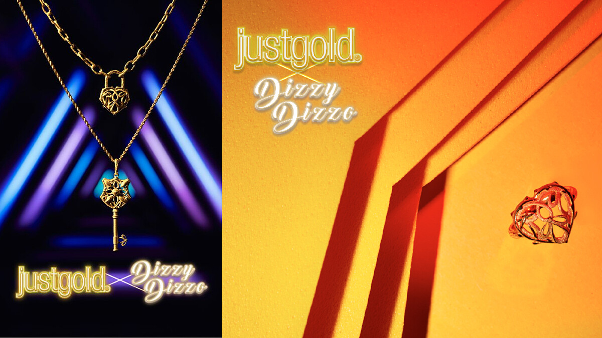 Just Gold鎮金店與蔡詩芸聯名珠寶「心鎖秘鑰系列」