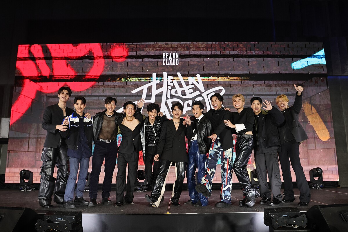 《隱藏的王牌 The Hidden Character：Unmasked》參賽者（左起）JJ、Bump、Lotte、Copper、Max、Fuaiz、Woody、New、Perth、Mio、Jet