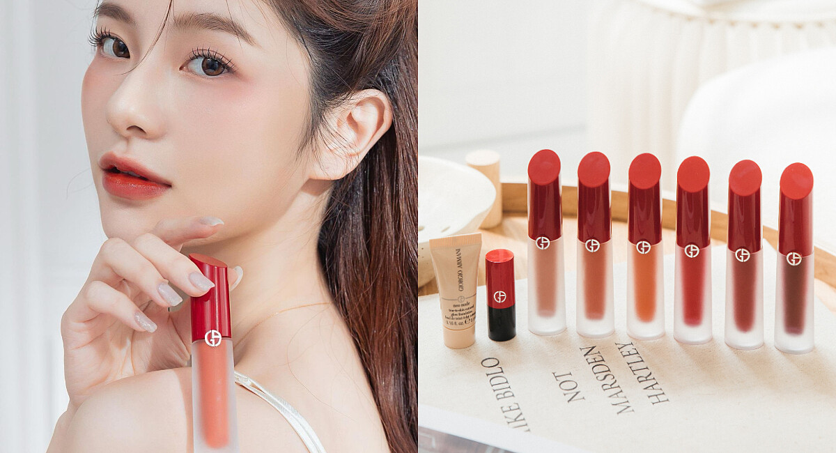 【奢華絲緞訂製水唇釉】4ml/ $1,450 (圖片出處：https://www.instagram.com/p/CrLODNKyrEV/ & https://www.instagram.com/p/CrLH5WjPZqW/)