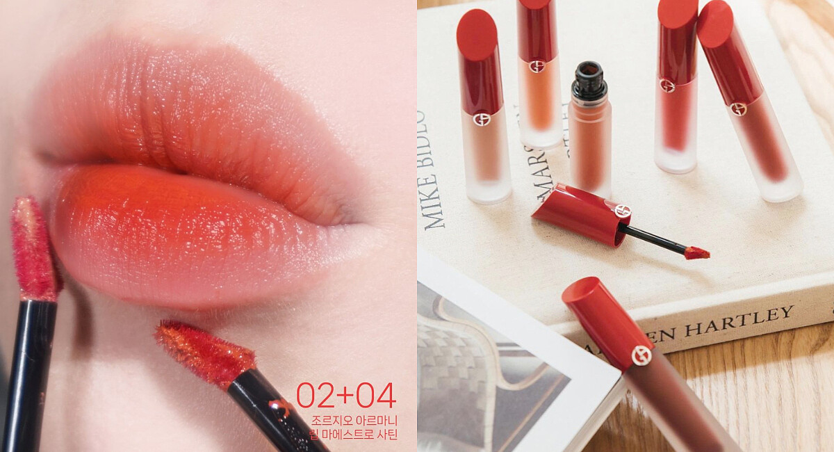 【奢華絲緞訂製水唇釉】4ml/ $1,450 (圖片出處：https://www.instagram.com/p/Co4SBEvrYv3/?img_index=1 & https://www.instagram.com/p/CrLH5WjPZqW/)