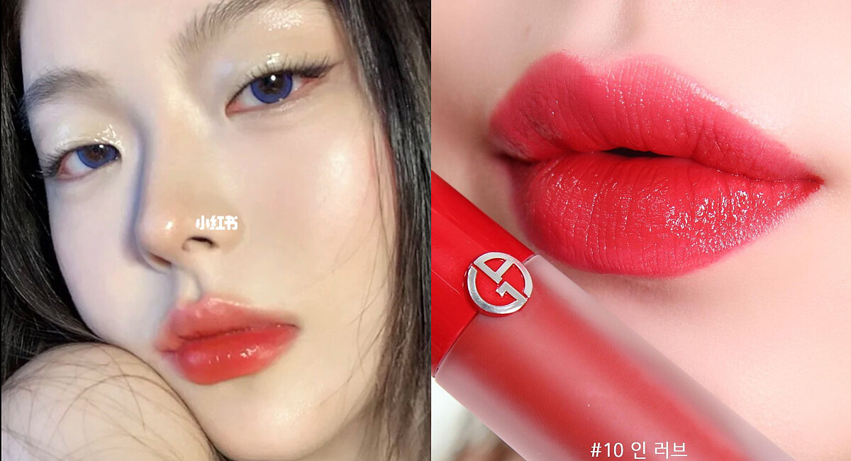 【奢華絲緞訂製水唇釉】4ml/ $1,450 (圖片出處：https://www.instagram.com/p/Co6OEl6LKhF/ & https://reurl.cc/gZodYR)