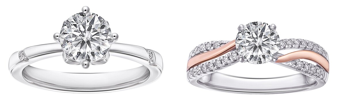 「聆聽」系列戒指、「繫情」系列戒指 