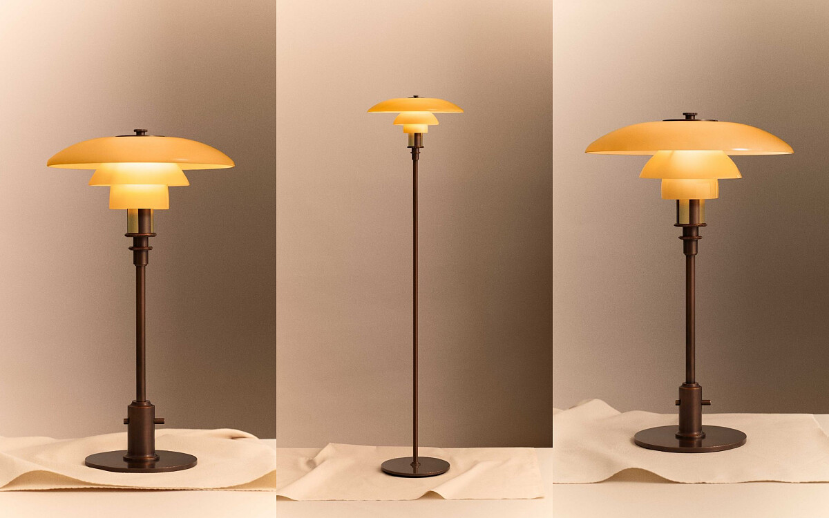 左為PH 2/1，中為 PH 3&frac12;-2&frac12; Floor Lamp，右為PH 3/2。