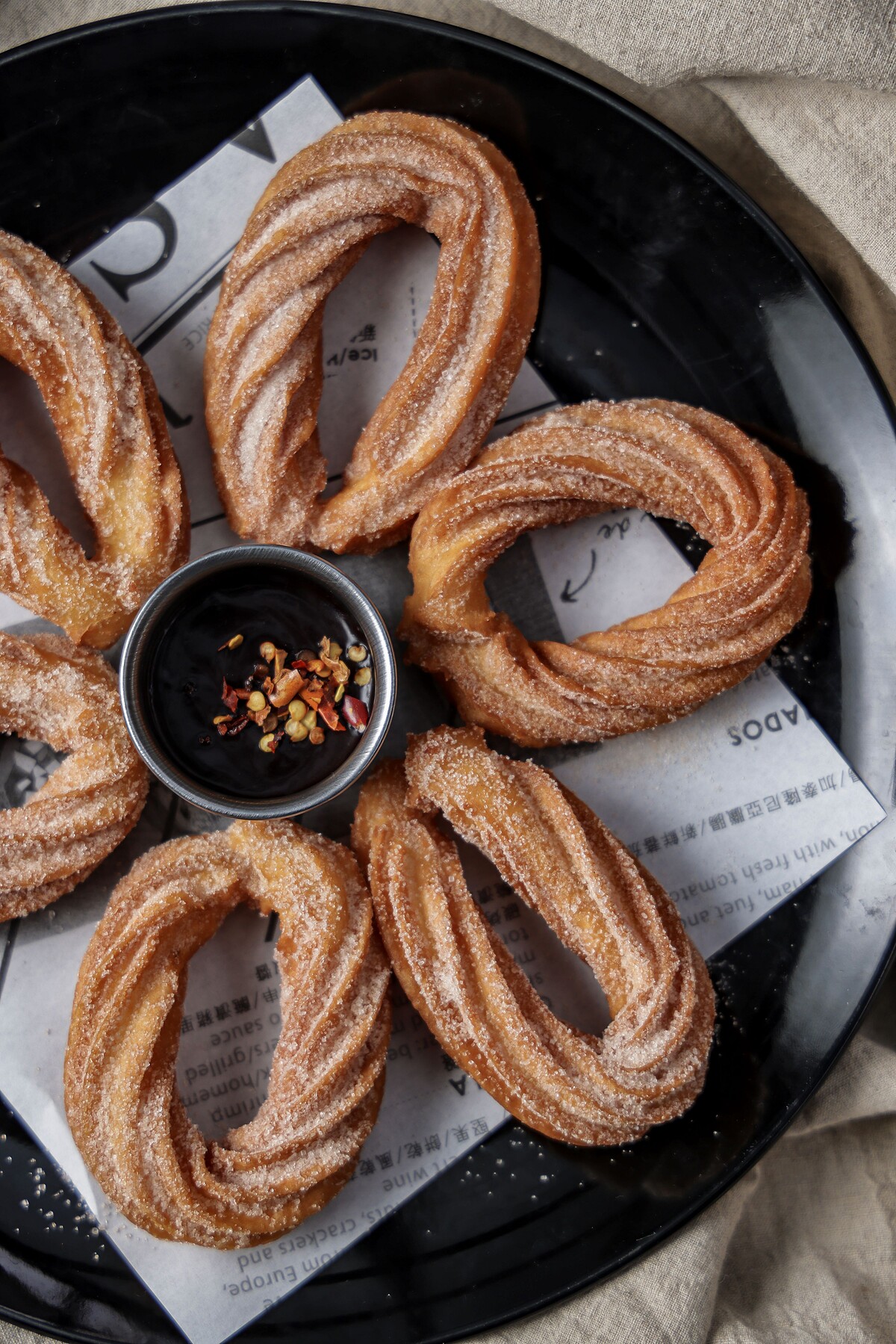 吉拿棒佐辣味萊姆酒黑巧克力醬 Churros con Chocolate