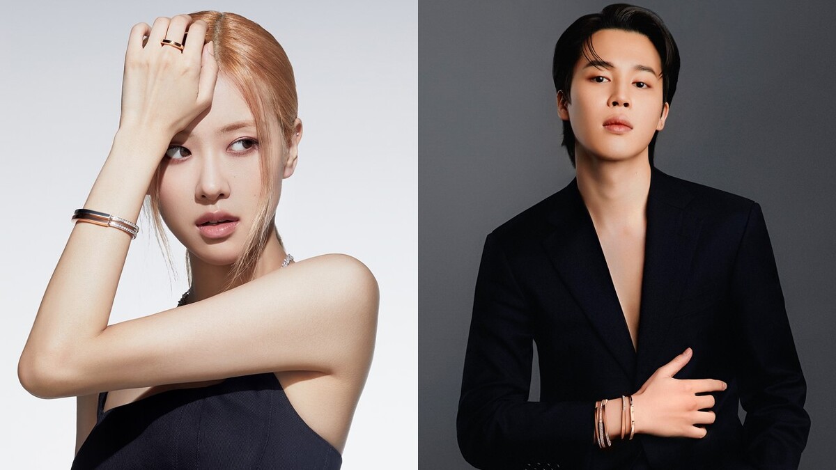 Tiffany&Co.全球品牌代言人ROSE演繹全新LOCK系列、(右)BTS防彈少年團成員Jimin(朴智旻)成為最新Tiffany&Co.品牌代言人