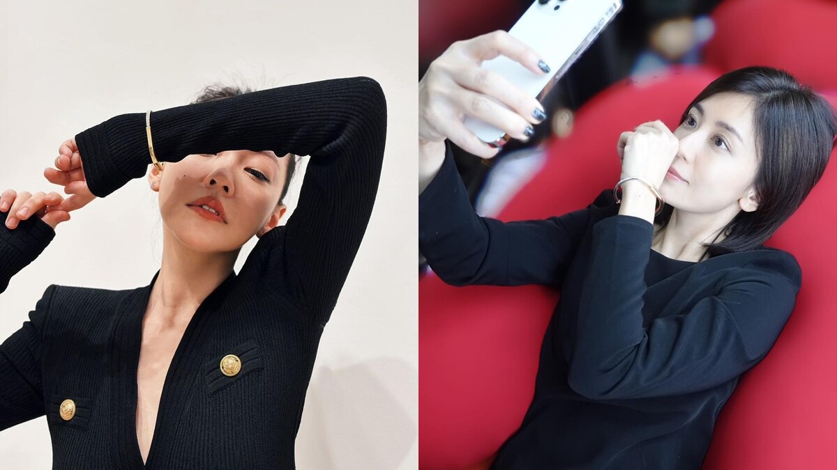 (左)主持天后小S佩戴Tiffany Lock系列作品、(右)雙金影后賈靜雯佩戴Tiffany Lock系列作品