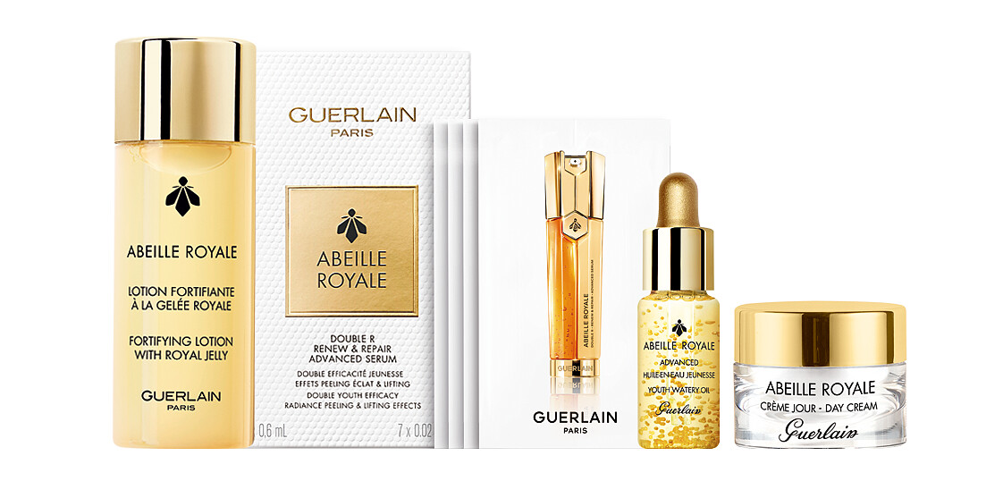 單品消費滿$6,000享【皇家蜂王乳美肌禮】，皇家蜂王乳蜂蜜修護霜7ml、皇家蜂王乳平衡油3G 5ml、皇家蜂王乳蜜露40ml、皇家蜂王乳雙導精華體驗禮(輕巧盒裝版)，(價值$2,604)。