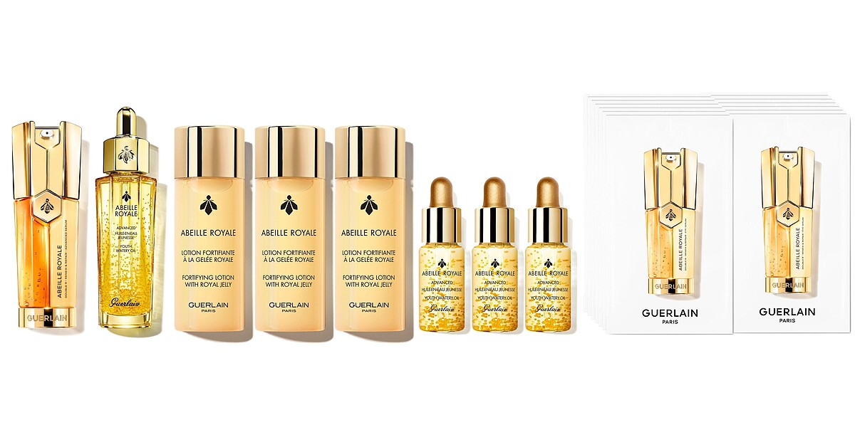 買：皇家蜂王乳雙導精華 30ml＋皇家蜂王乳平衡油3G 30ml，贈：皇家蜂王乳蜜露 40ml *3、皇家蜂王乳平衡油3G 5ml *3、皇家蜂王乳雙導眼部精華 7日體驗禮 *2、優惠價$ 9,720，價值$15,420【63折優惠】。