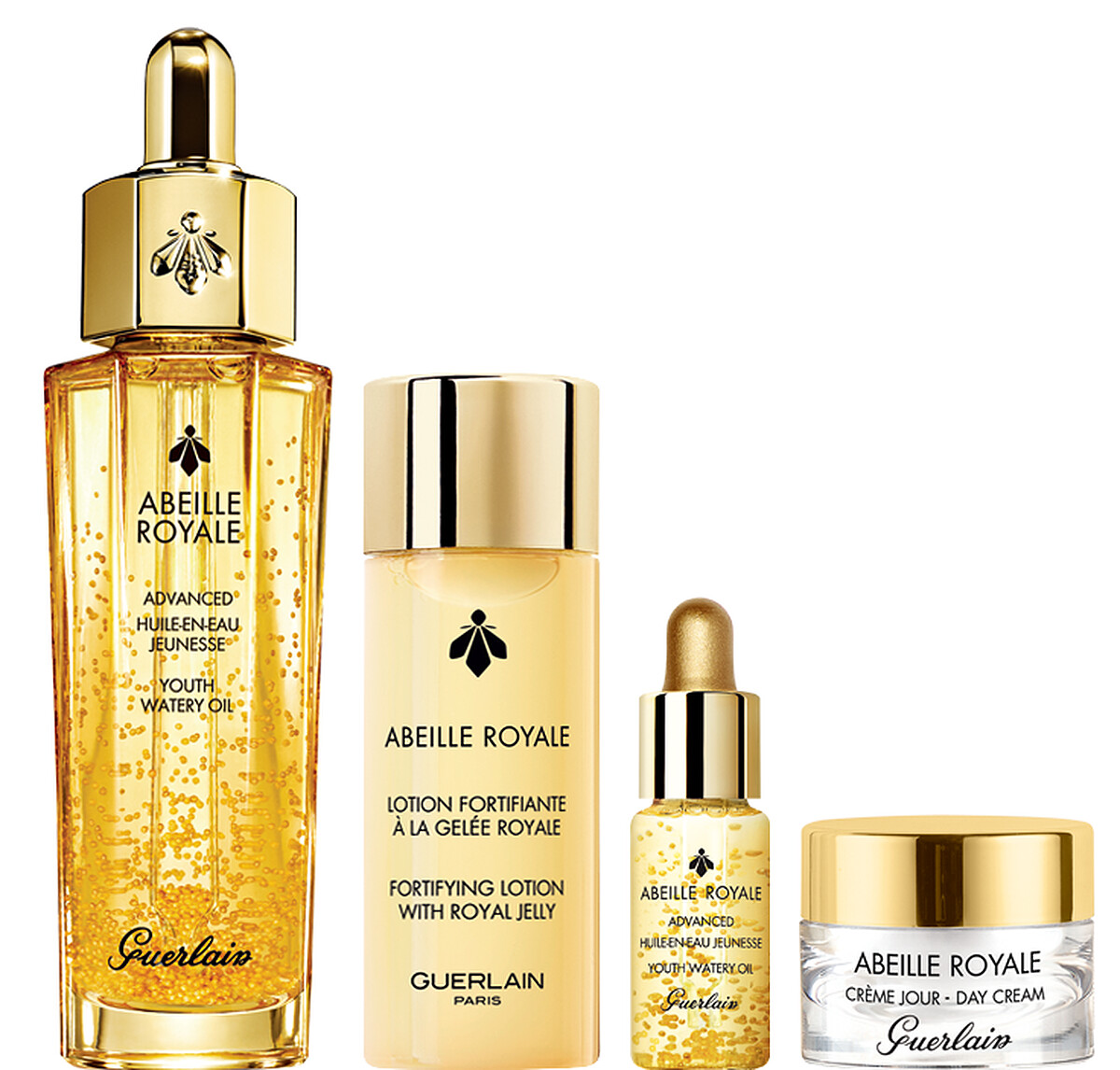 買：皇家蜂王乳平衡油 30ml，贈：皇家蜂王乳蜜露 40ml皇家蜂王乳平衡油3G 5ml、皇家蜂王乳蜂蜜修護霜 7ml、優惠價$3,860 價值$ 6,053【63折優惠】。