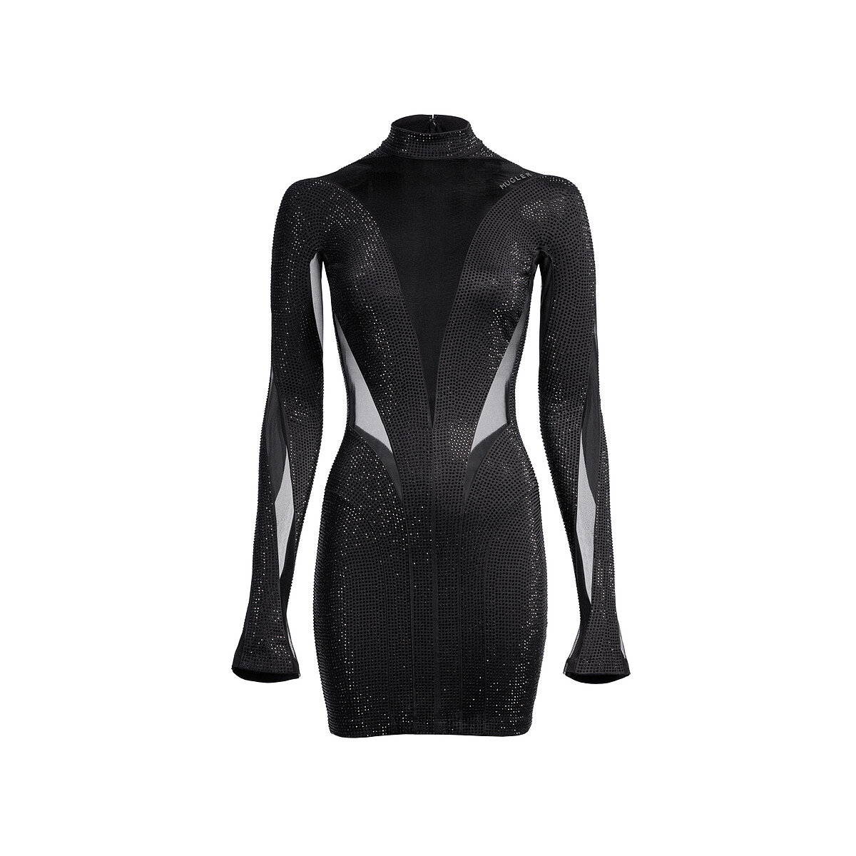 水鑽螺旋設計布段迷你洋裝，NT7999