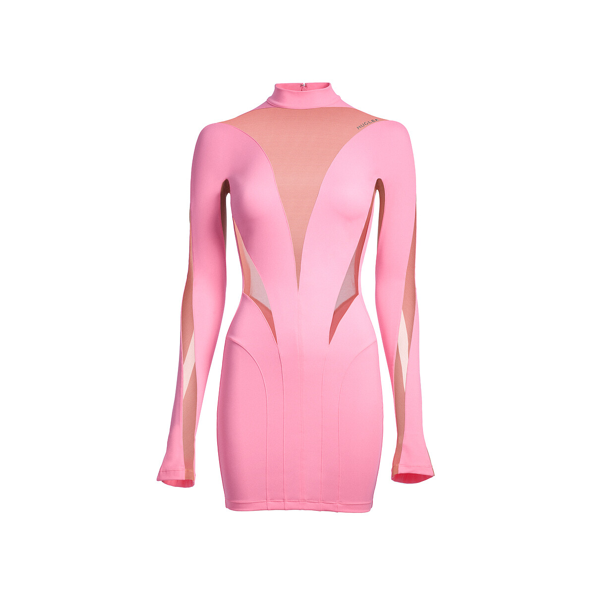 網紗布緞迷你洋裝，NT2999