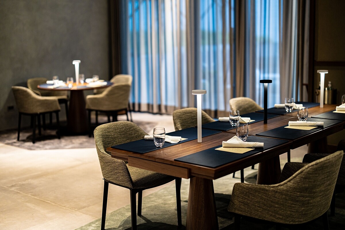 空間有德國嚴謹的結構線條。