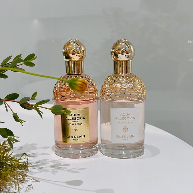 嬌蘭花草水語晨霧玫瑰淡香精與淡香水實品。