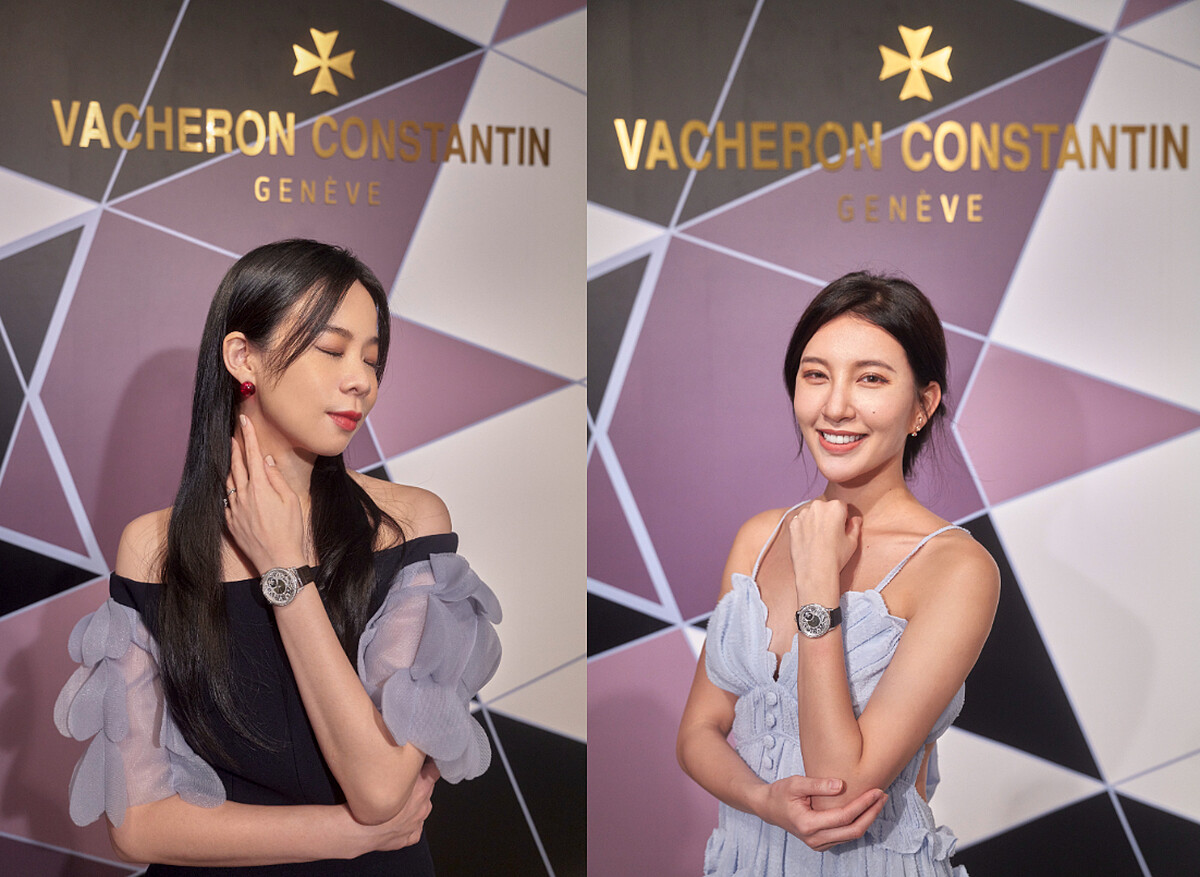 時尚KOL李瑜(左)及女性創業家 Veeda(右)皆配戴上江詩丹頓Égérie Creative Edition腕錶