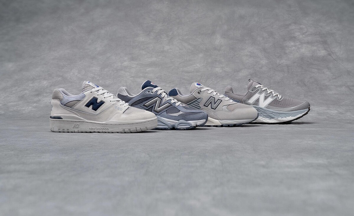 (左到右)New Balance BB550GD1,NT$ 3,680、U9060MD1,NT$ 4,680、MT580MD2,NT$ 4,580 、MTMORNM1,NT$ 4,680