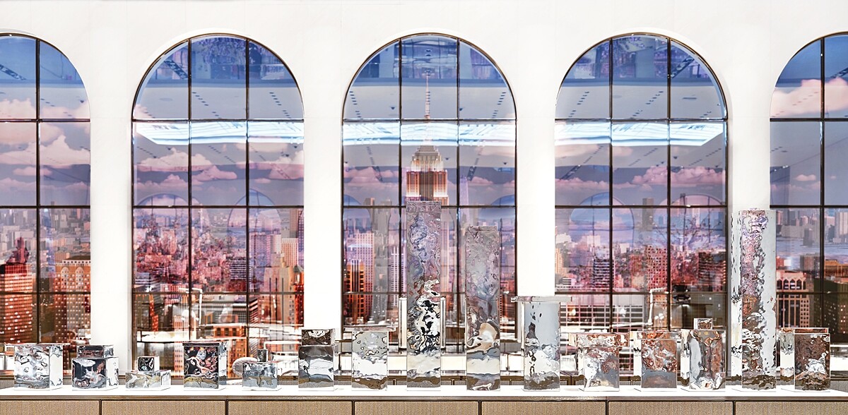 Tiffany & Co.於紐約第五大道57街The Landmark旗艦店1樓_影像牆面