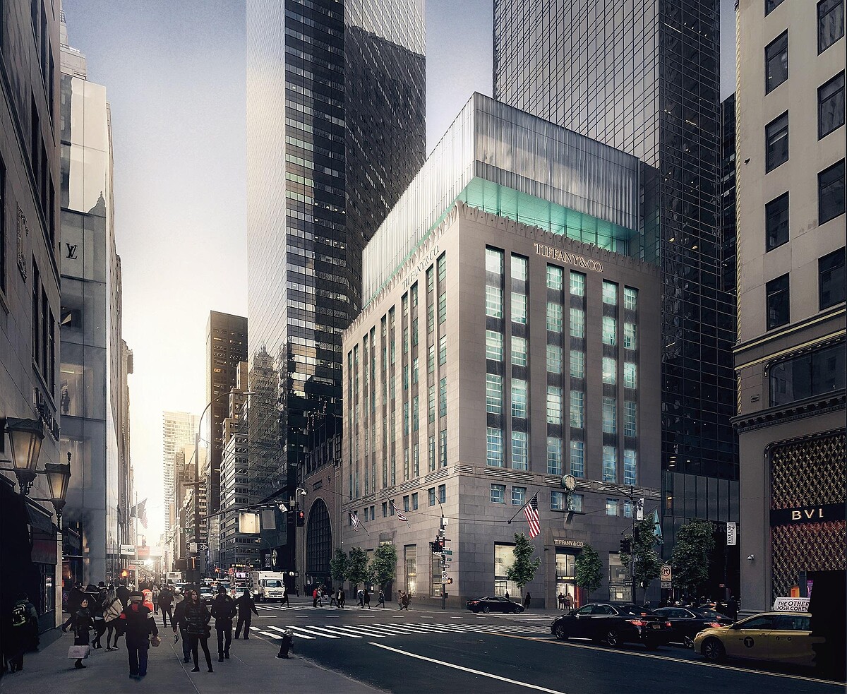 Tiffany & Co.紐約The Landmark旗艦店外觀 (白天)