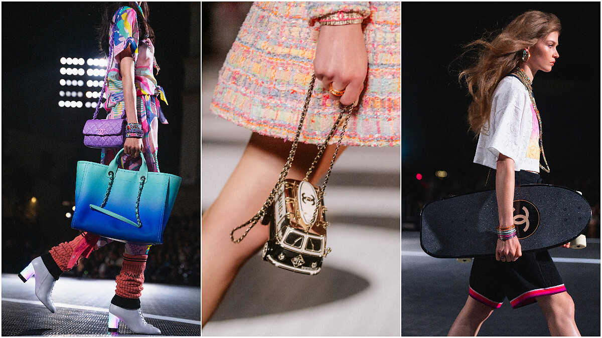 G-Dragon、瑪格羅比、克莉絲汀史都華，齊聚香奈兒2024度假系列大秀，紫色翻蓋包、發光迪斯可舞鞋、滑板、衝浪巴士晚宴包實在太想要！ 
