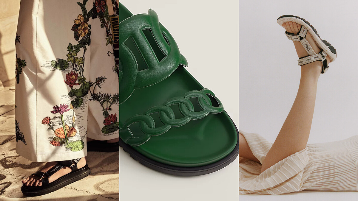 2023精品運動風涼鞋：Chloé X Teva聯名、Dior、Gucci…5雙夏日涼鞋推薦