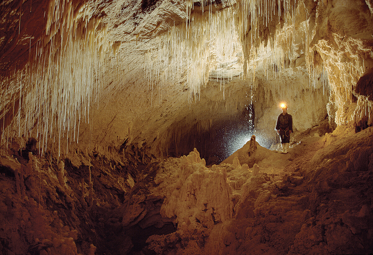 洞穴的獨特景觀令人歎為觀止。