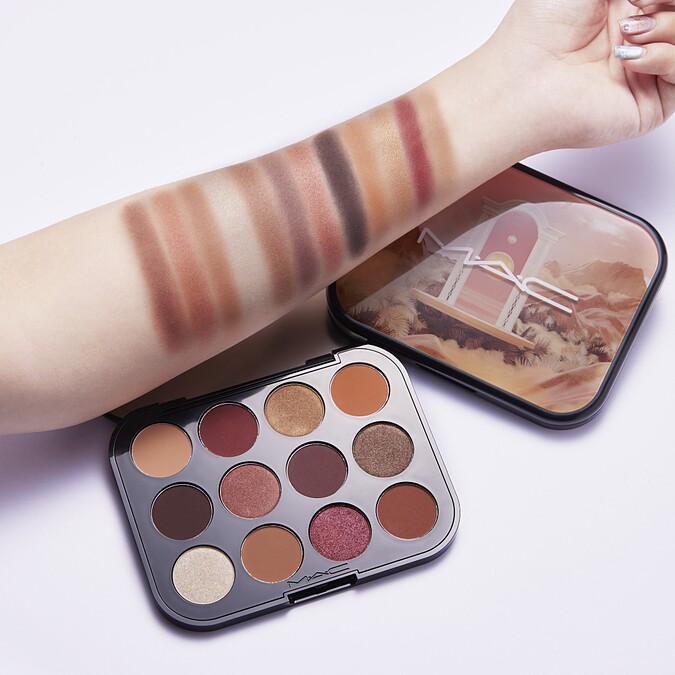 M.A.C玩色派對十二色眼影盤(#落日暖陽FUTURE FLAME)，NT2,400