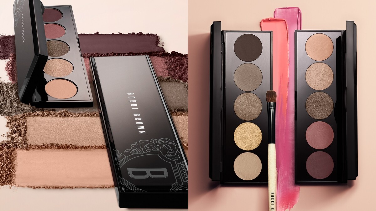 Bobbi Brown原生時尚5色眼影盤情境圖。