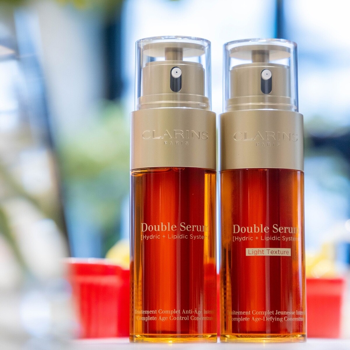 克蘭詩黃金雙激萃經典版與清爽版形象圖。