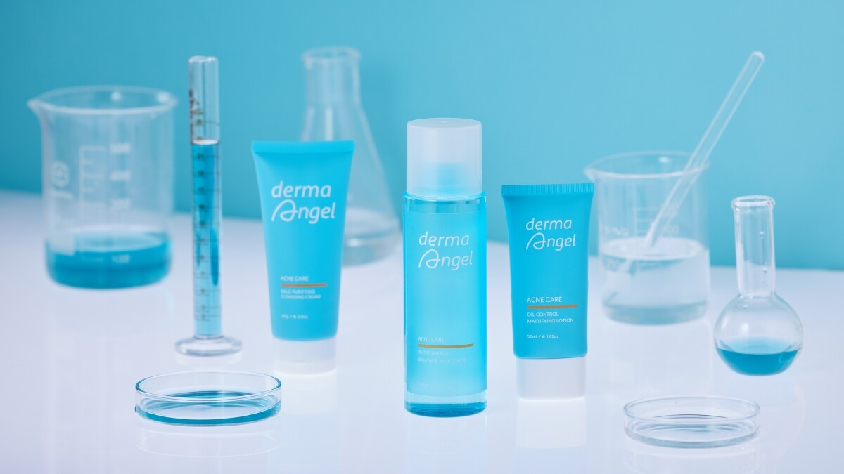 DermaAngel護姸天使煥顏淨痘系列主視覺圖。