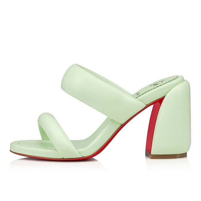 INFLAMA SAB 85 蘋果綠小羊皮高跟涼鞋 NTD 29,500