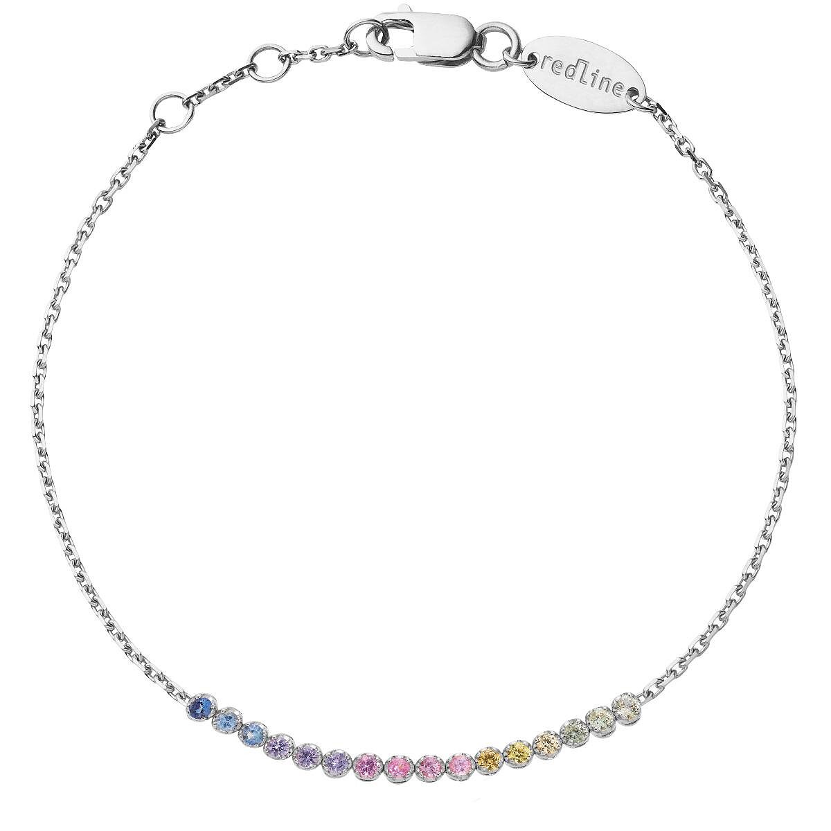 Marilyn Rainbow彩虹排鑽 18K白金手鏈