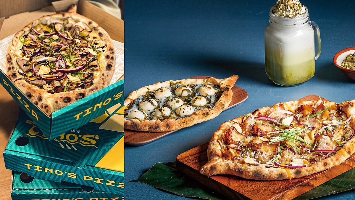 龍舟披薩來了！Tino's Pizza推2款端午限定口味，擂茶煉乳糍粑太誘人