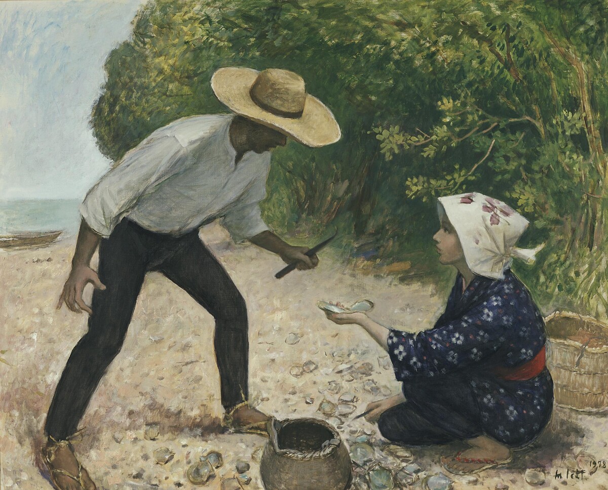 養殖珍珠技術發明85週年時，由畫家伊勢正義所繪的圖畫「希望時分」，重現了1893年由御木本幸吉先生的夫人首次發現成功養殖出珍珠的那一刻