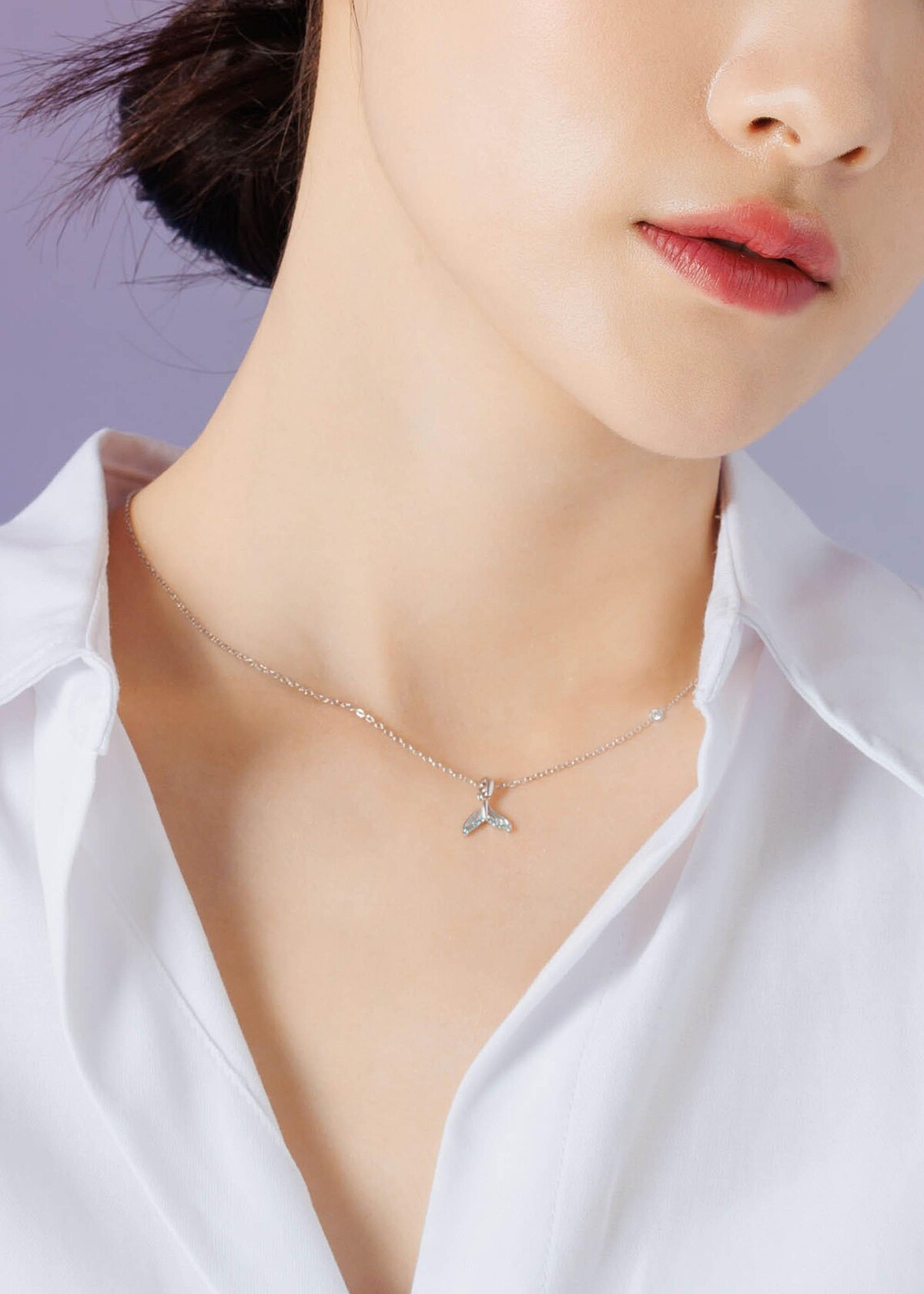 V Class小美人魚純銀項鍊，售價NT$1,980
