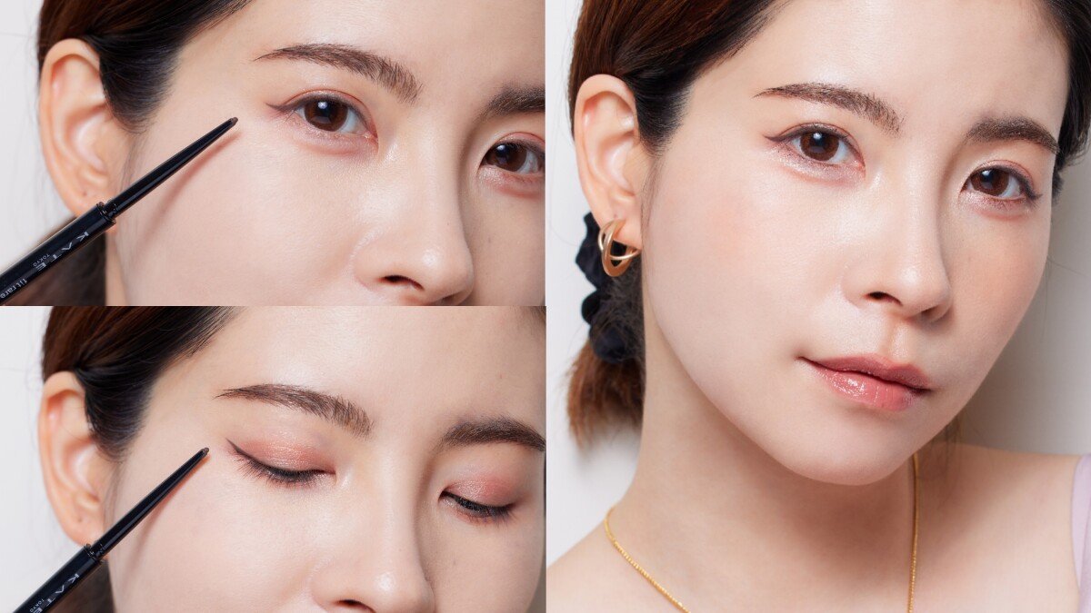 地表最強KATE「凝色柔滑眼線膠筆N」再進化！10秒速乾、抗暈染、抗摩擦，超狂10色選，緊密服貼秒上手~搭配寶藏級「皓月美肌蜜粉餅」拍出 無瑕光澤肌，打造純欲千金風