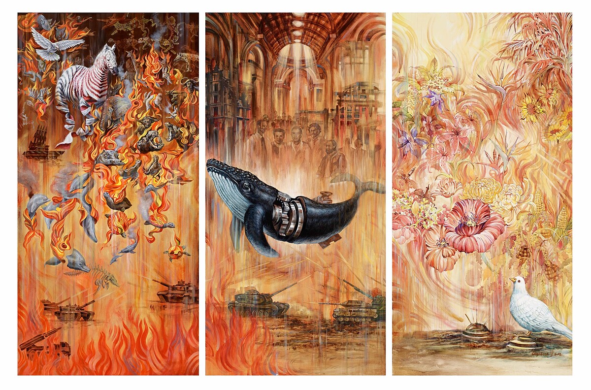 「無聲的受害者」，2022-2023作品