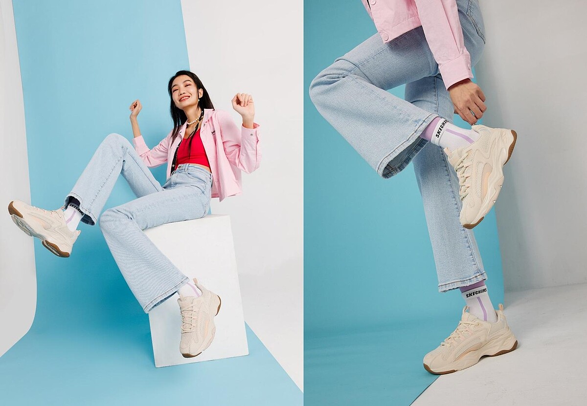 外套SKECHERS / LAUGHING ANIMALS系列；鞋子149562NTPK，售價3,090元。