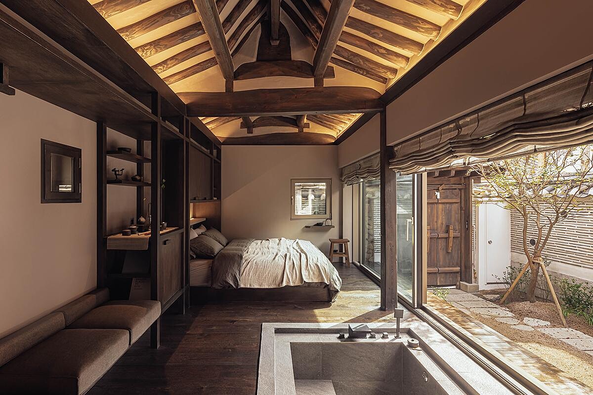 位於首爾市中心的現代韓屋「Hanok Essay Seochon」。（Photo by Texture on Texture）