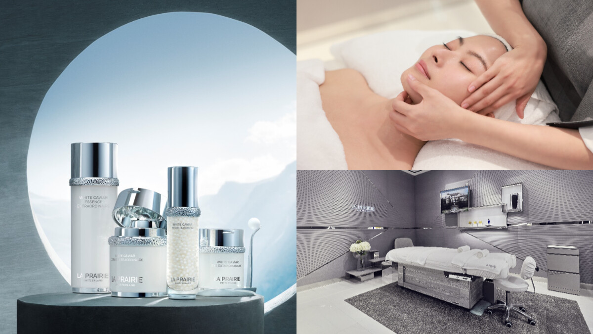 LA PRAIRIE護膚中心根本像頂級藝廊！台中新光三越新開幕，讓貴婦躺義大利百萬皮革床，享鑽白魚子療程高效奢養，黑卡級VVIP體驗原來是這樣～