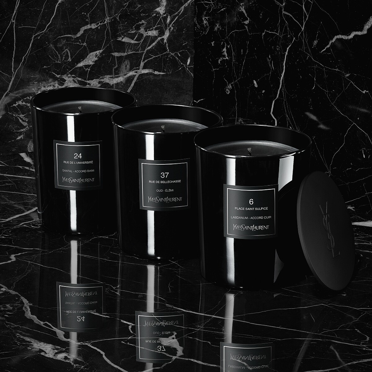 YSL時尚訂製香氛蠟燭形象。