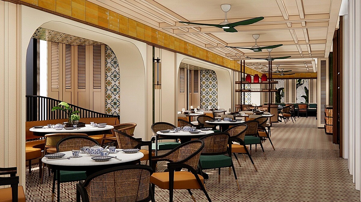 餐廳空間充滿殖民風格