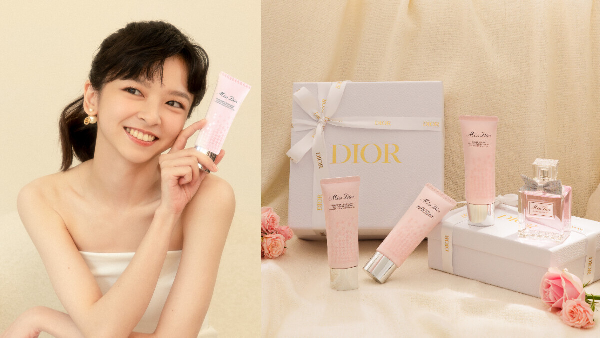 「初戀系女孩」陳姸霏來了！水嫩肌膚+清爽活力玫瑰香《MISS DIOR玫瑰沐浴儀式》讓她無時無刻都自帶閃光！初見就有好人緣！