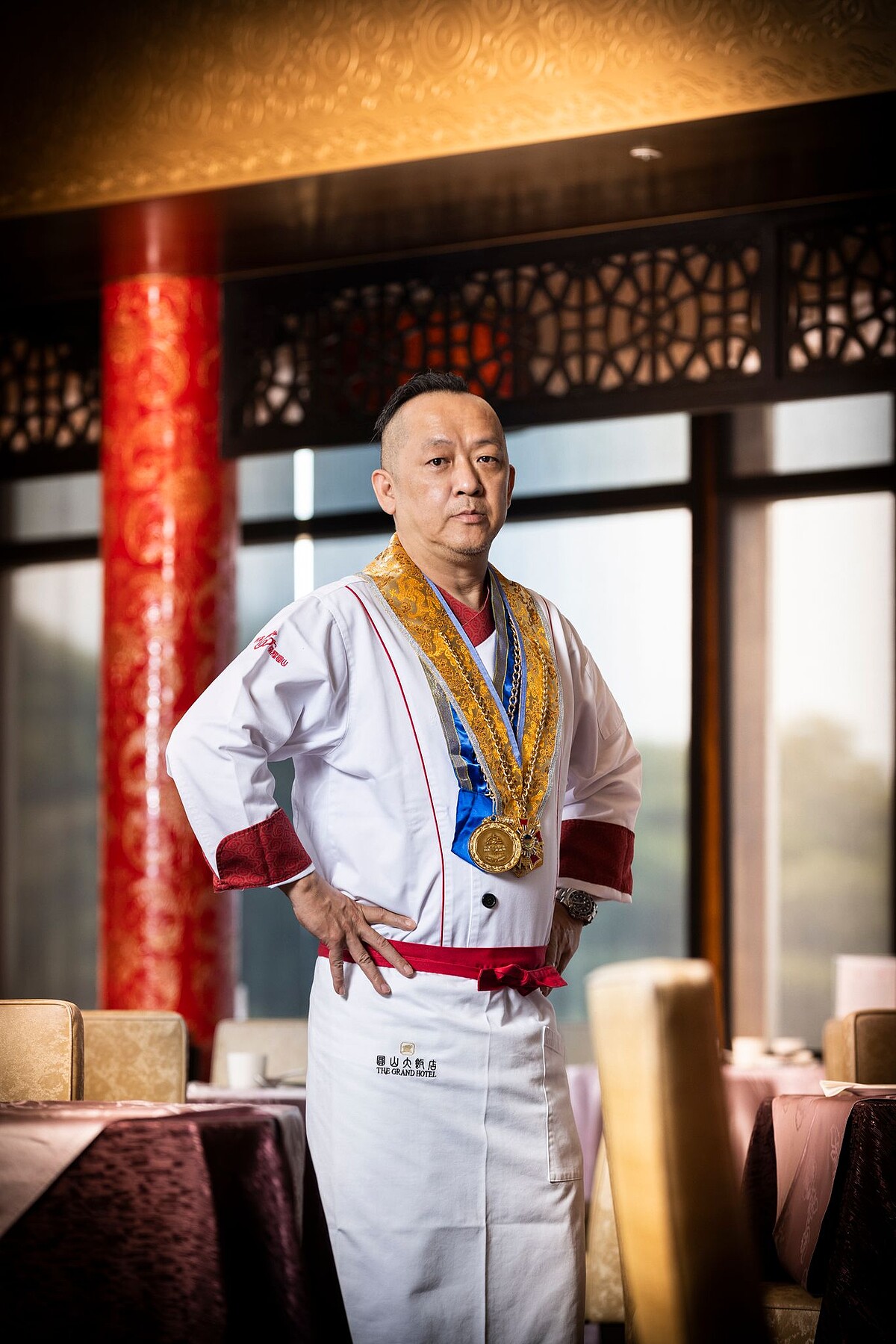 「時差旅行」路線A由圓山飯店金龍廳主廚許耀光復刻國宴文化餐 ©TPAC