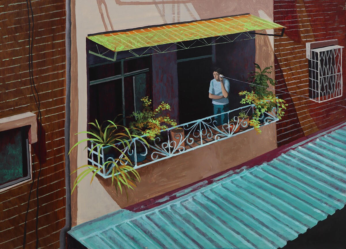 孫培懋 CCTV-14 2022 53&times;72cm 油彩、畫布 Oil on canvas。