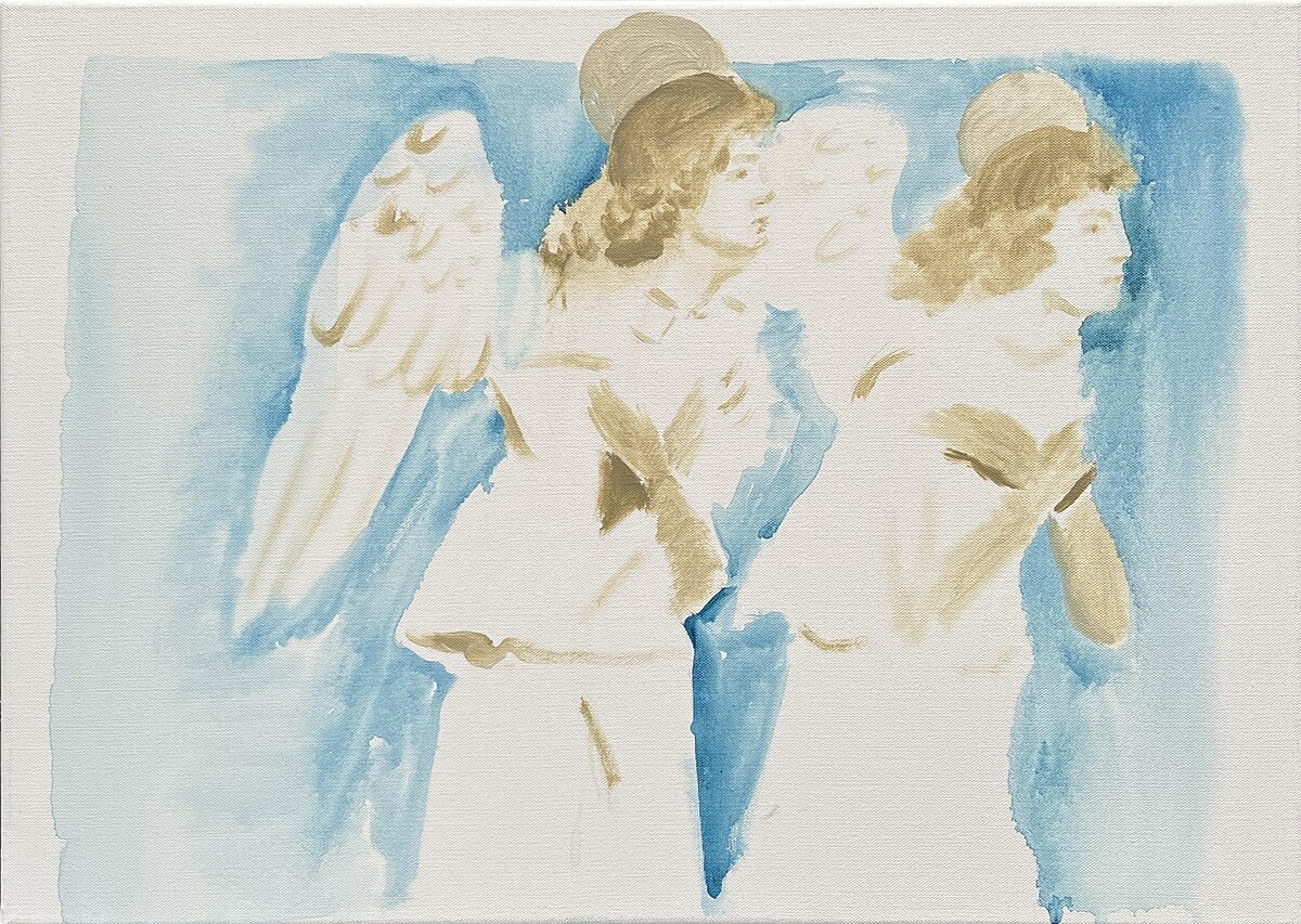 彭希親_Triptych #1 壓克力顏料、畫布 39&times;55.5&times;3cm，2022。