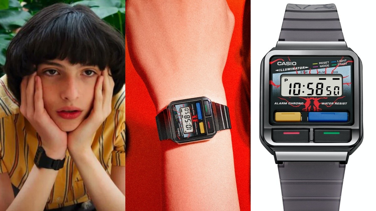 CASIO聯手《怪奇物語》推復古錶！花瓣頭魔神入侵錶面，錶帶背蓋藏顛倒世界巧思