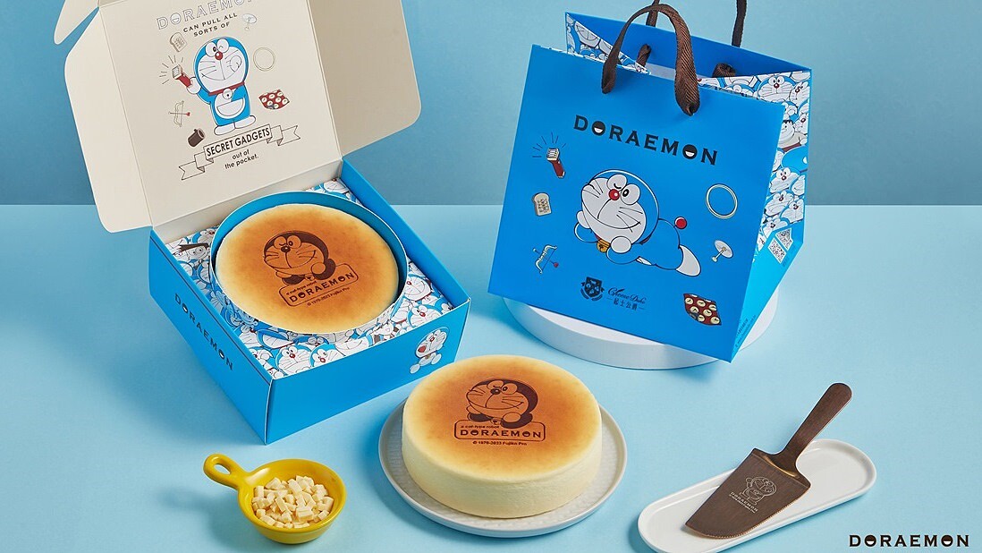 心臟爆擊！起士公爵X哆啦A夢聯名乳酪蛋糕開賣，可愛到捨不得吃