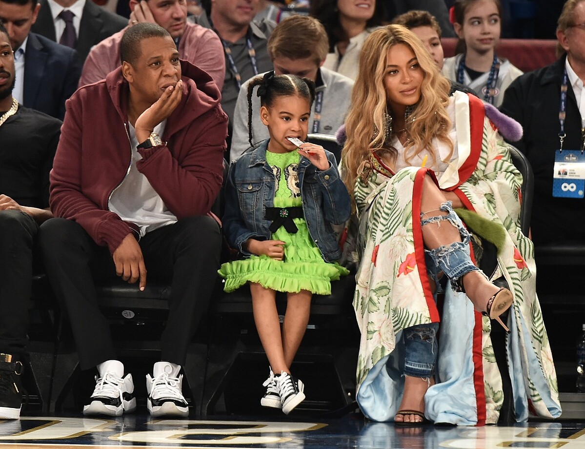 Beyonc&eacute;、Jay-Z與Blue Ivy 