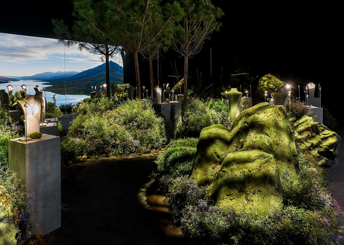 香奈兒TWEED DE CHANEL 頂級珠寶系列第一篇章(2020年)展示於Tweed Valley主題區